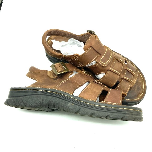 Men’s Red Stone Fisherman Vintage Sandals - Picture 14 of 16